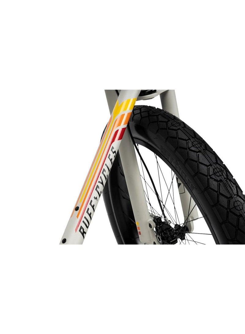 Ruff Cycles Biggie Men's E-Bike, Bosch Performance Line CX Motor, Future Sand Beige, E-MTB Cruiser, Fat Tyres - Image 3